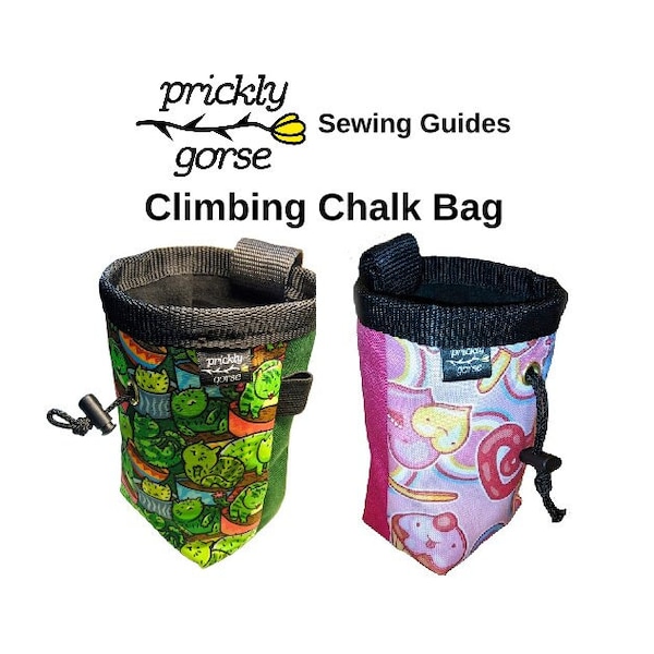 Climbing Chalk Bag PDF Sewing Guide Pattern Instructions. MYOG, DIY Outdoor Gear