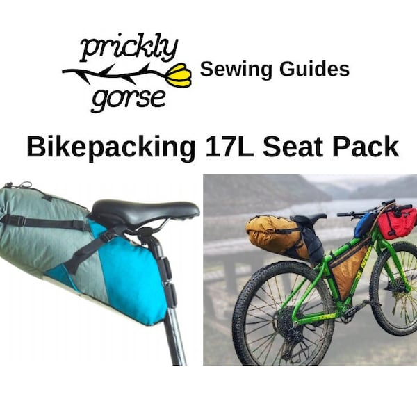 17 Litre Bikepacking Seatpack Backpack PDF Sewing Guide Pattern Instructions. MYOG, DIY Outdoor Gear. Ultralight Bicycle Touring