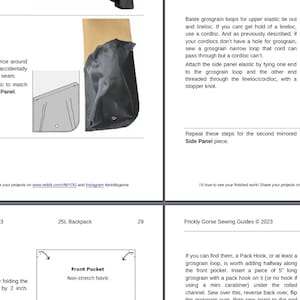 Myog Patterns 25 Litre Ultralight Backpack PDF Sewing Guide Pattern Instructions ...