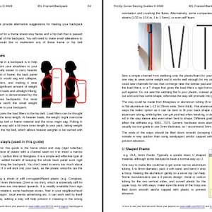 Myog Patterns 40L Ultralight Framed Backpack PDF Sewing Guide Pattern Instructions ...