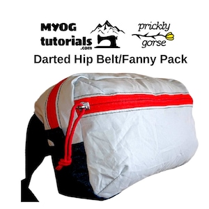 Große Hüft-/Bauchtasche-Tasche PDF Nähanleitung Schnittmuster-Anleitung. MYOG, DIY Outdoor Zubehör. Ultraleichte Fahrradtour Rucksack