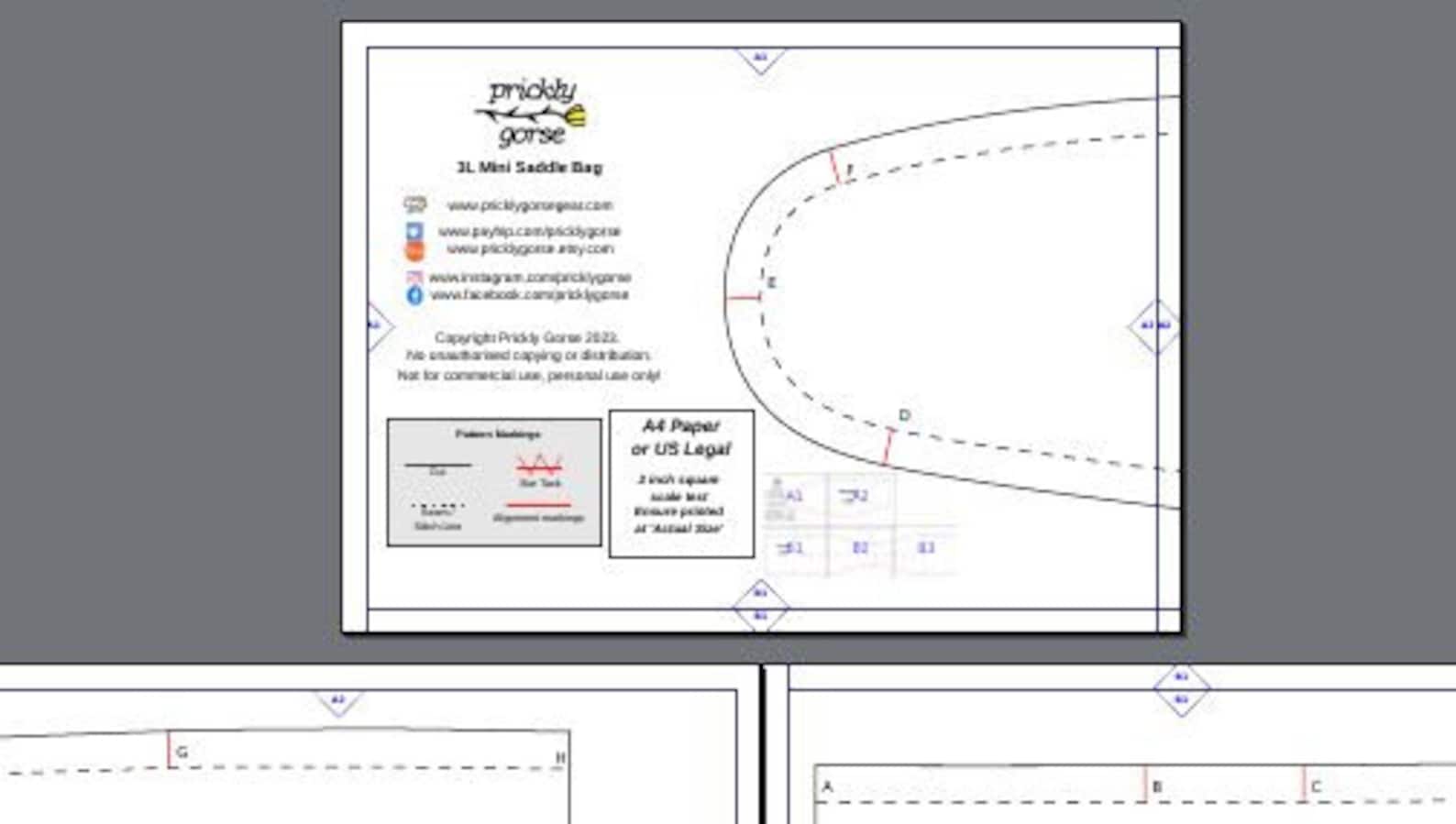 Myog Patterns 3 Litre Bikepacking Seat Pack PDF Sewing Guide Pattern Instructions ...