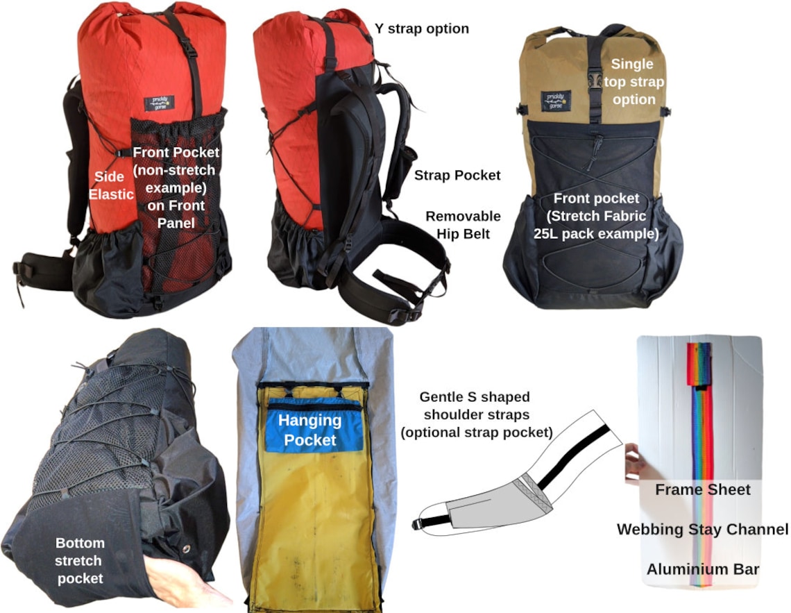 50L Ultralight Framed Backpack PDF Sewing Guide Pattern Instructions ...