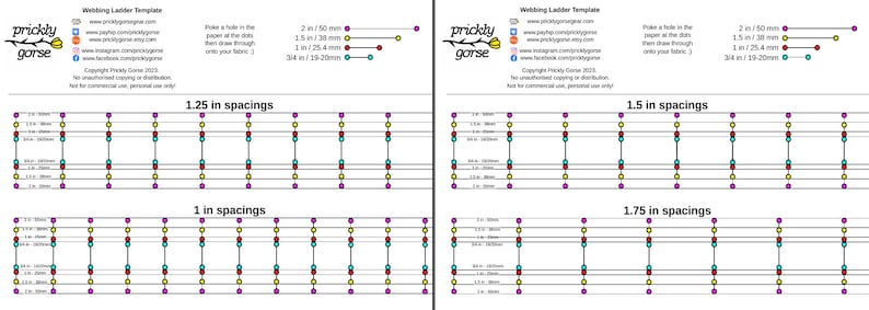 Webbing K2 Session Plan.pdf Printable PDF Webbing Ladder Template for MYOG EDC Tactical Sewing - Etsy