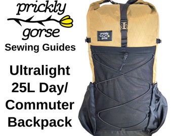 25 Litre Ultralight Backpack PDF Sewing Guide Pattern Instructions. MYOG, DIY Outdoor Gear, Backpacking Thru Hike