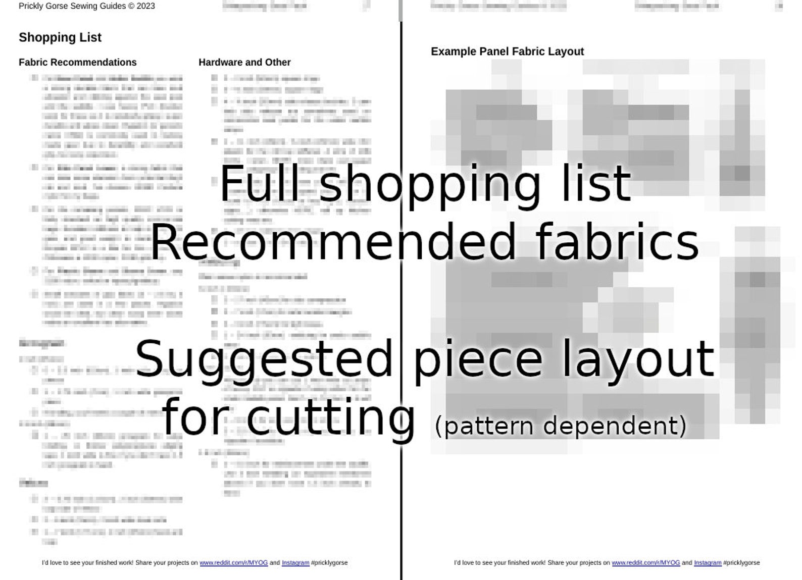 Myog Patterns Backpack Hip Belt Pockets PDF Sewing Guide Pattern Instructions. MYOG ...