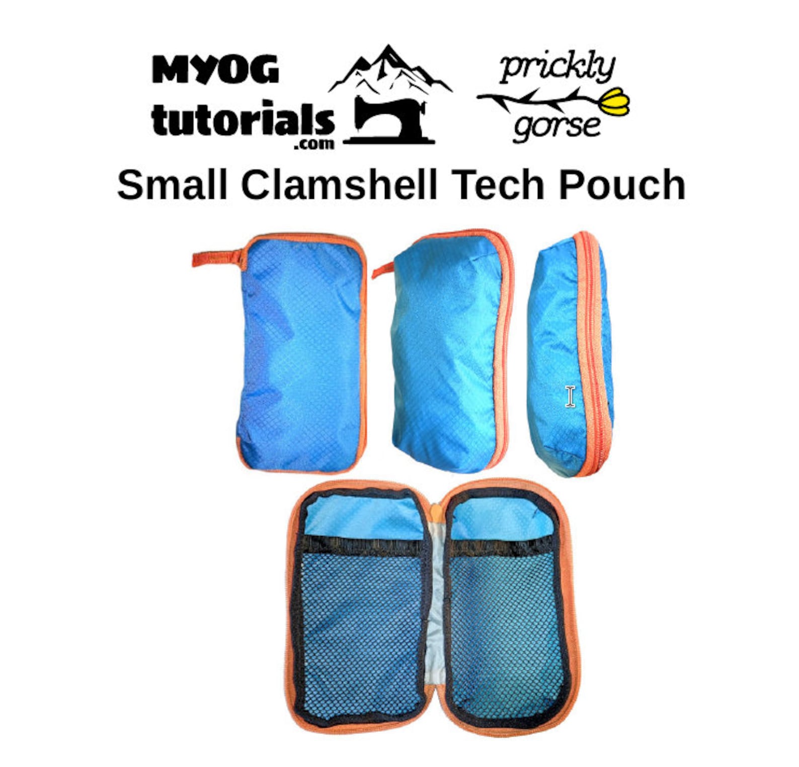 Tech Backpack Clamshell Clamshell EDC Tech Pouch Sewing Guide Pattern Instructions. Onebag ...