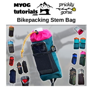 Istruzioni per il modello di guida al cucito PDF per borsa da manubrio da bikepacking. MYOG, attrezzatura fai da te per l'outdoor. Borsa da manubrio ultraleggera per accessori