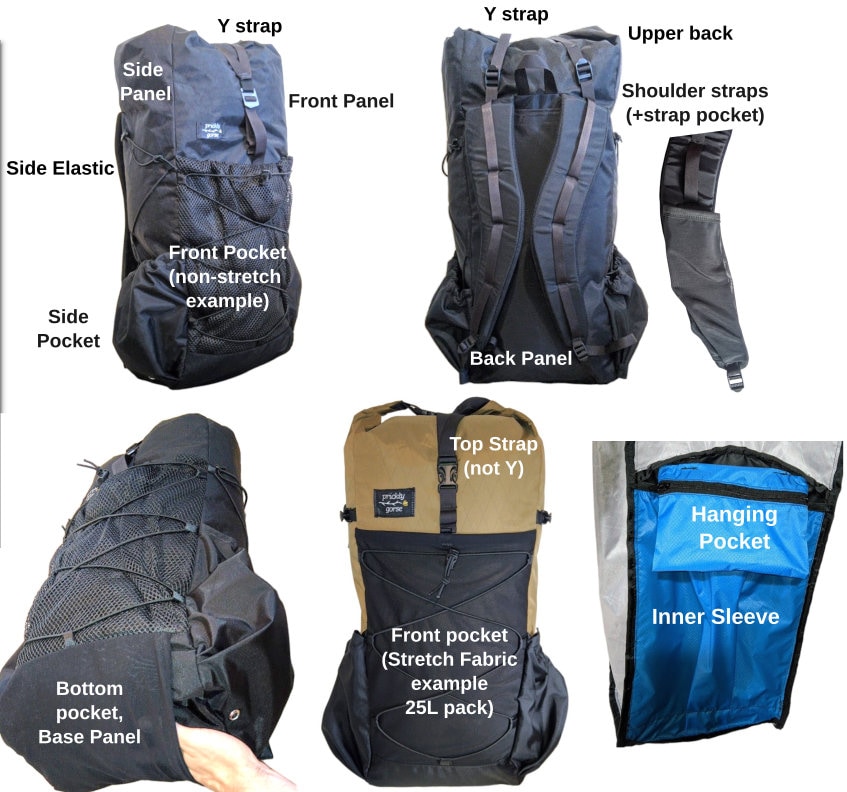 Myog Patterns 32L Ultralight Frameless (*) Backpack PDF Sewing Guide Pattern ...