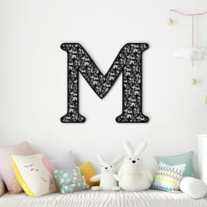 Custom Wooden Monogram Letter Sign, Nursery Wall Decor, Large Initial Wall Art, Baby Room Name Sign, Wedding Decoration. Unique Bedroom Art
