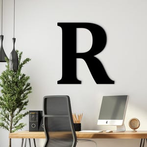Custom Letter Wall Decor, Personalized Wooden Monogram Sign, Decorative Initials for Home, Letter Wood Wall Art, Unique Housewarming Gift