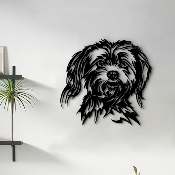 Yorkiepoo art wooden dog sign. Yorkie Poo wall hanging pet portrait home decor. Custom Yorkiepoo mom gift