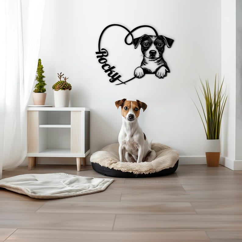 Jack Russell Terrier Wooden Sign – Custom Dog Name Gift
