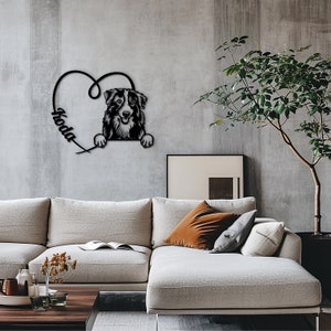 Unique Australian Shepherd wall decor, handmade with love.