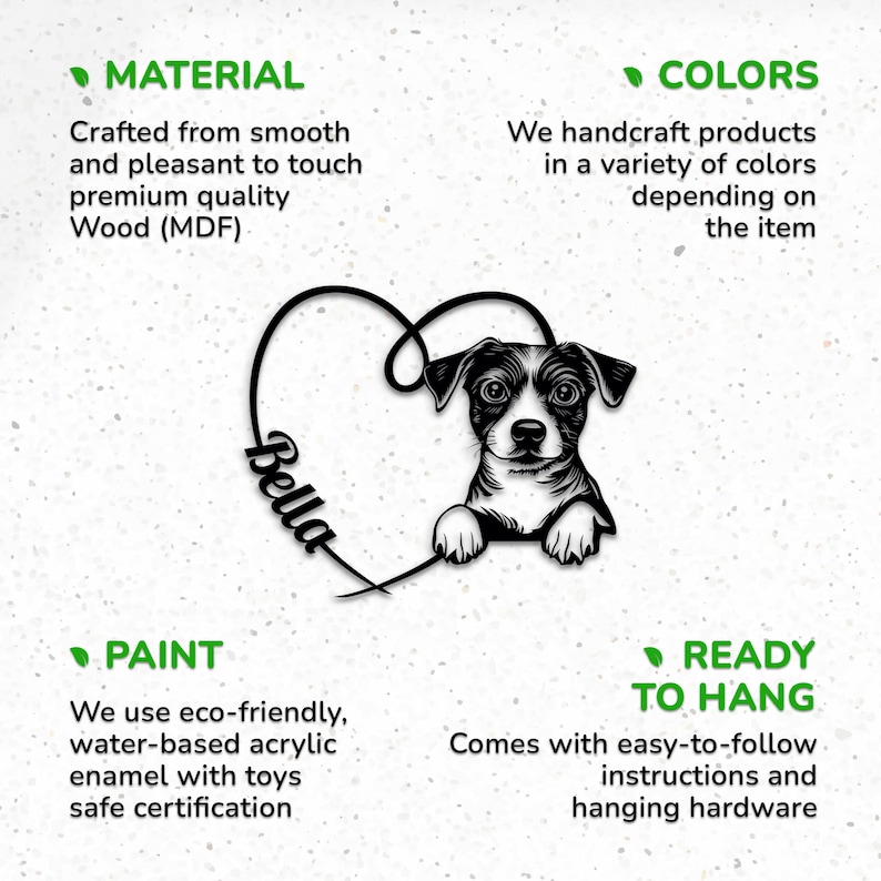 Custom Jack Russell Dog Portrait – Wooden Wall Hanging