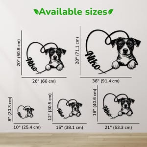 Jack Russell Terrier Wall Art – Personalized Dog Name Sign