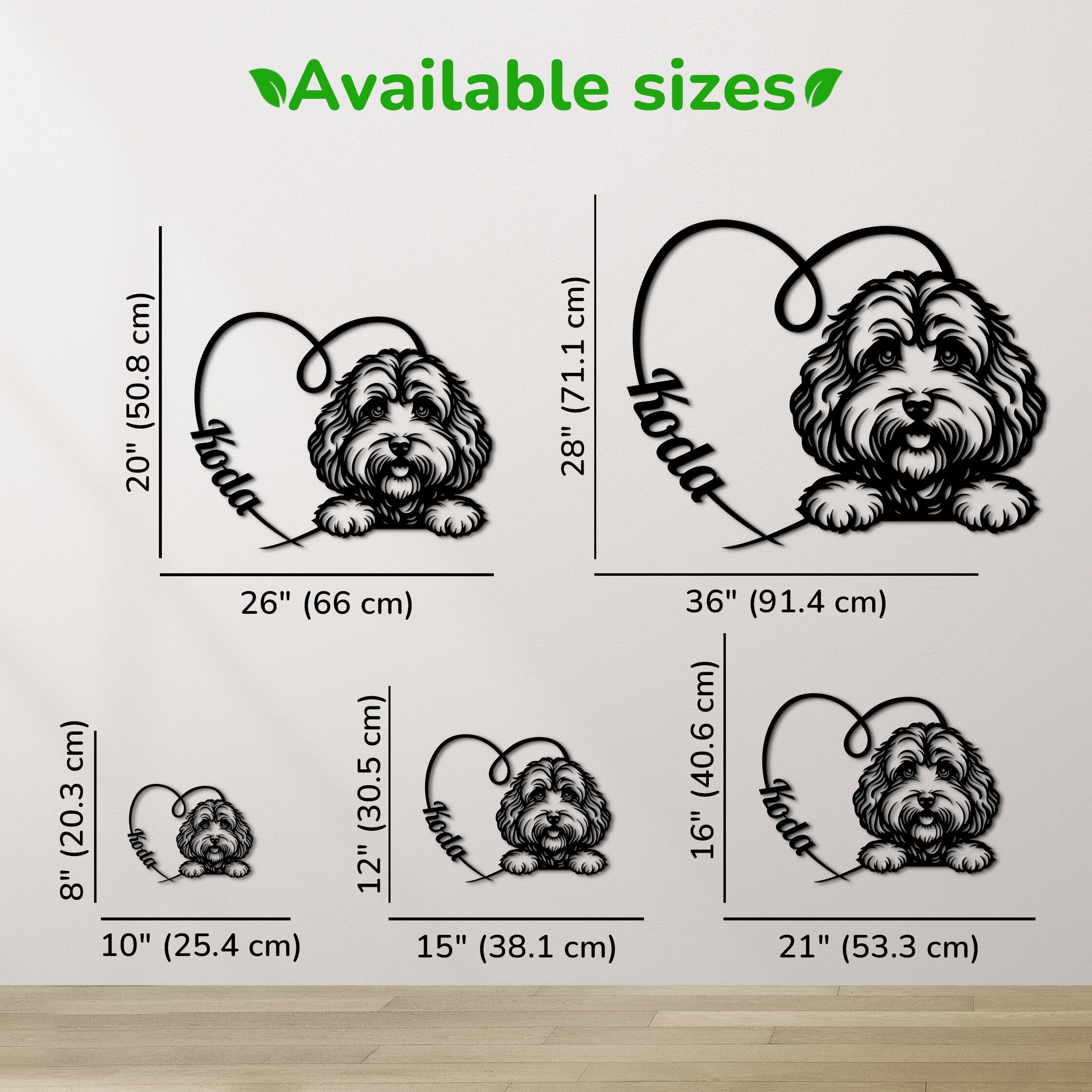 Cockapoo Engrave Cockapoo Decor Wood Wall Art. Cockapoo Portrait Personalized Dog Name ...
