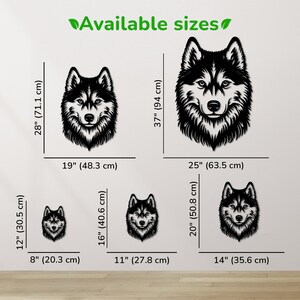 Customized Siberian Husky wall plaque, ideal for proud Husky owners.