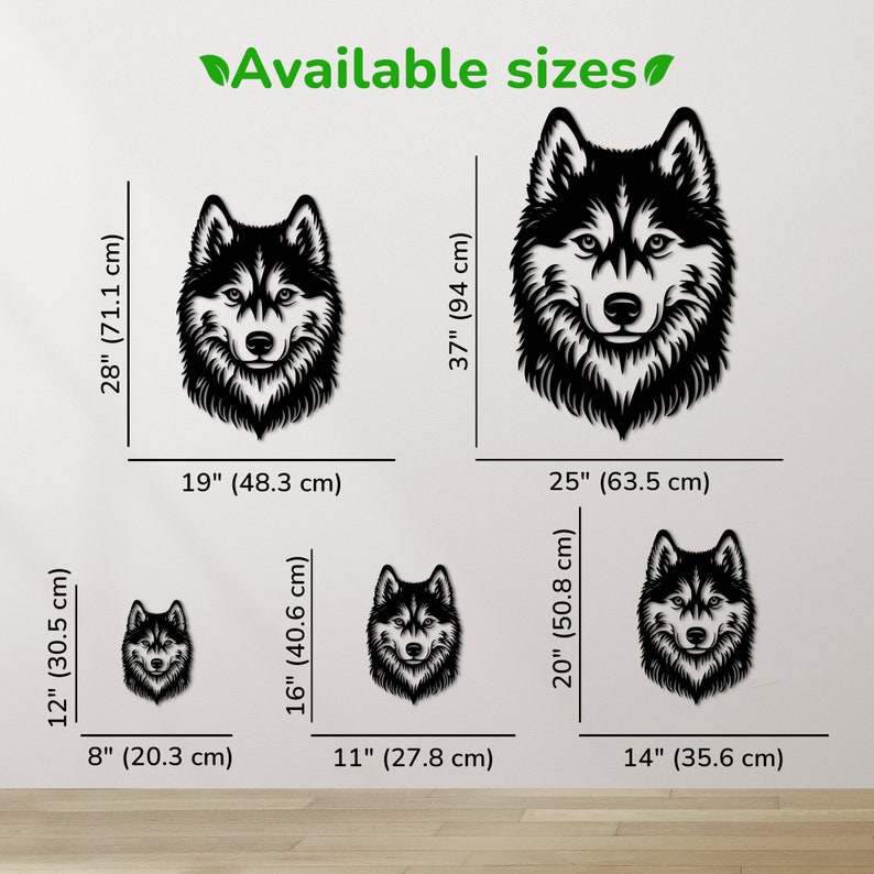 Customized Siberian Husky wall plaque, ideal for proud Husky owners.