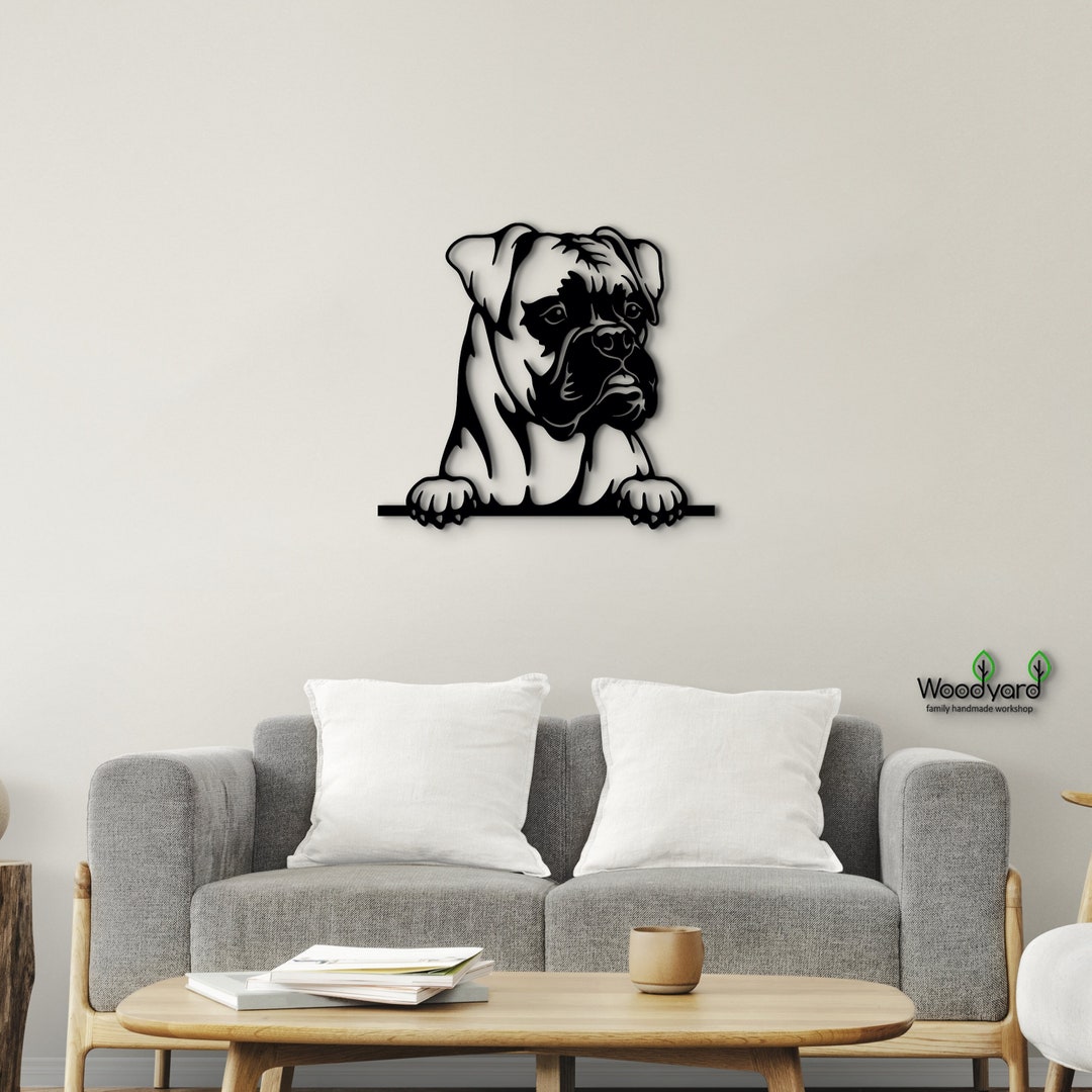 Boxer Dog Wall Art. Lovely Dog Gifts for Owners Etsy