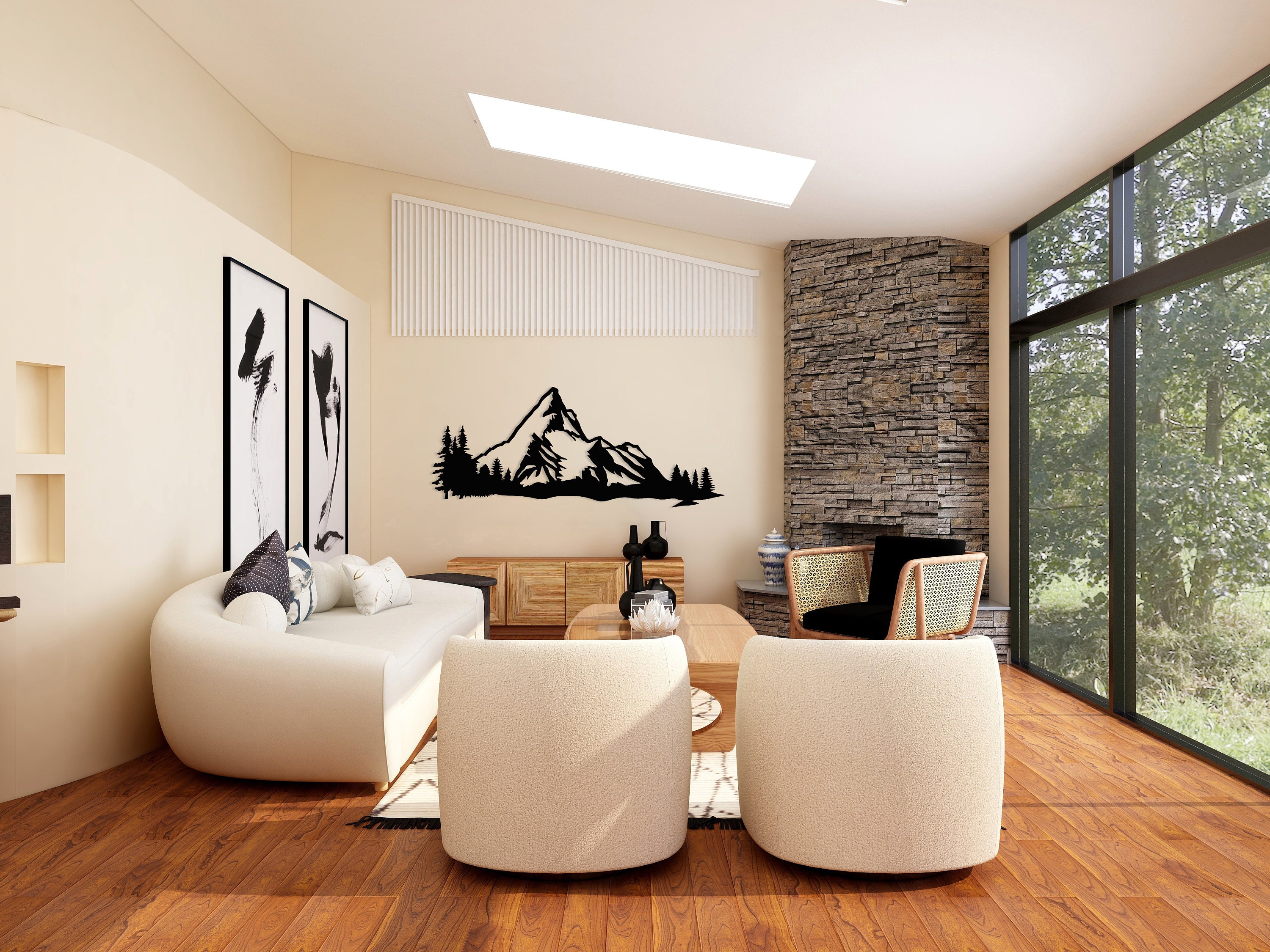 Great mountains wall decoration. Home and office wall art. Etsy