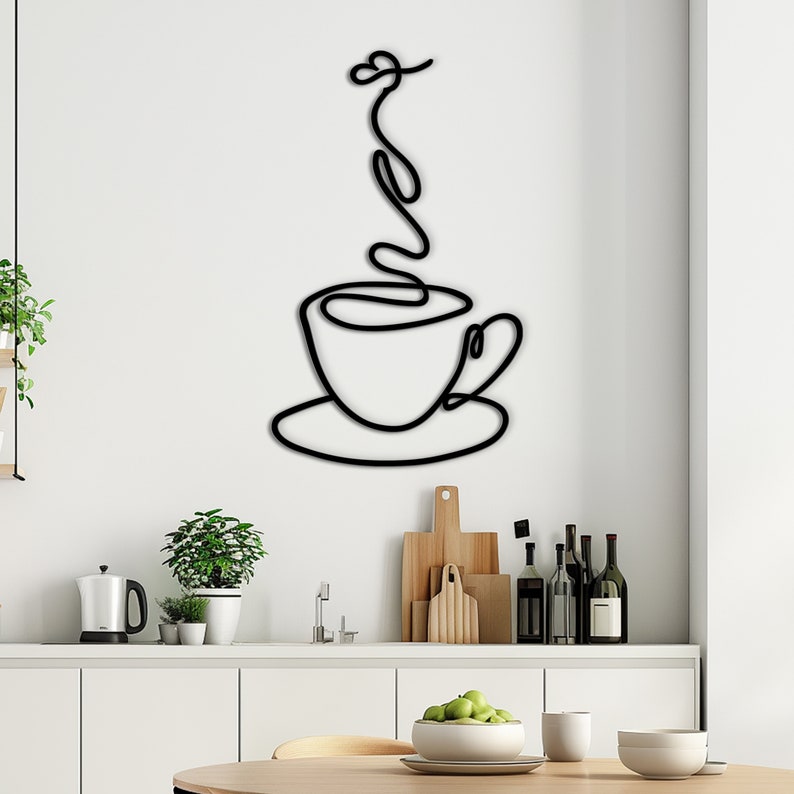 Custom wood coffee sign, unique decoration for kitchen or coffee bar.