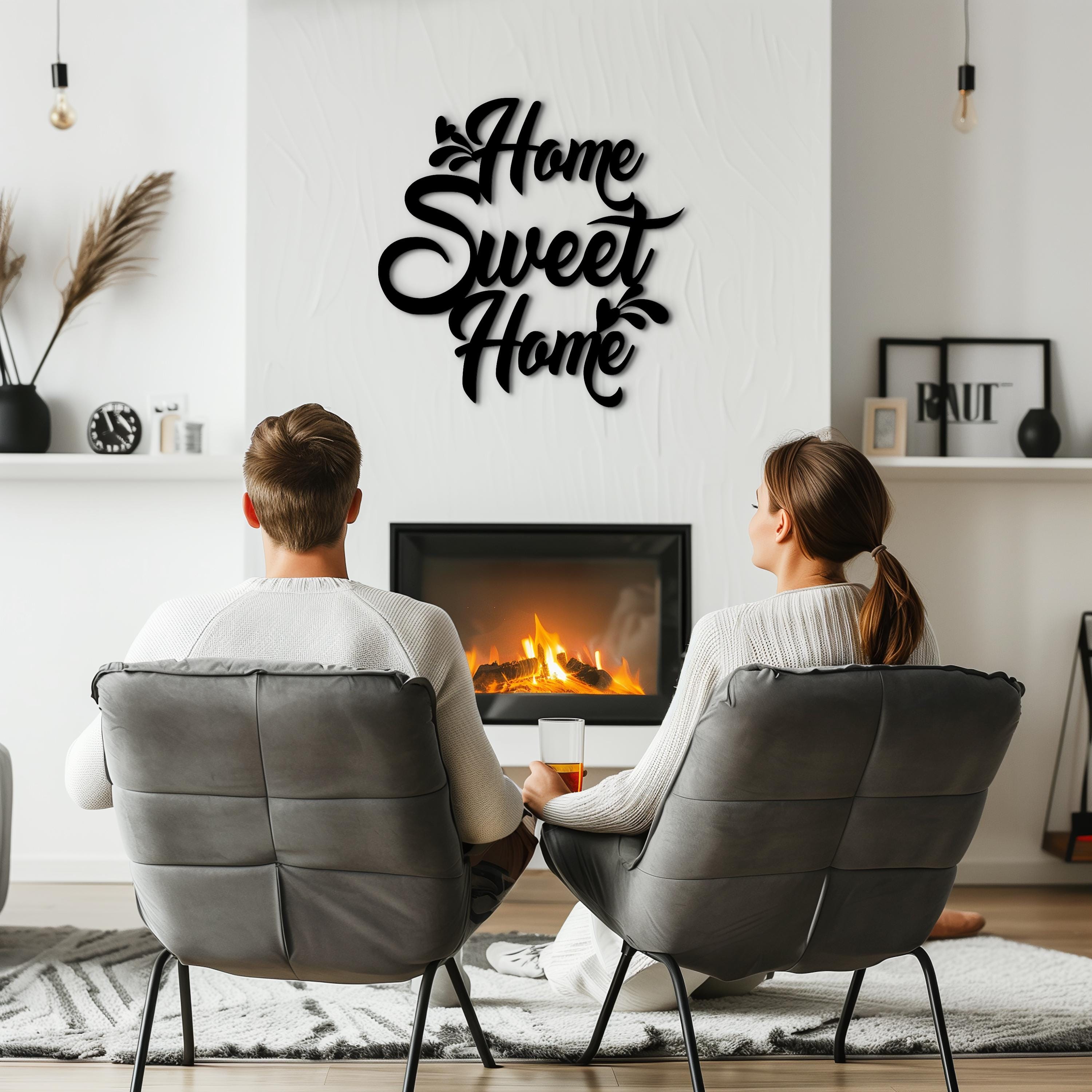 Set 3 Decorazioni Da Parete In Legno Home Sweet Home – 40,6 X 28 Cm – Cartelli Naturali Per Soggiorno E Camera Da Letto