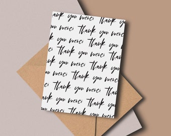 Thank you, Merci Card