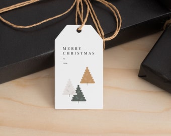 Gift Tags | Christmas Tree Gift Tags | Holiday Gift Tags With Twine