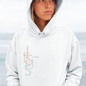 Jesus is Lord Cool Christian Graphic Hoodie, Christian Hoodies, Christian Shirts, Cool Jesus Hoodies, Christian Apparel, Jesus is Lord