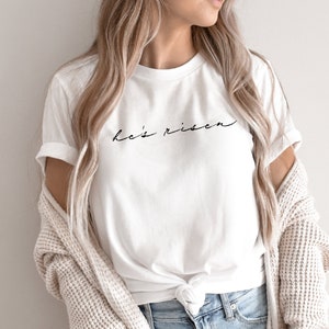 He has Risen Shirt| Easter Shirt| He is Risen Christian Easter Shirt | Bible Shirt | Christian Shirt | Church Shirt |Jesus Tee| Easter Shirt