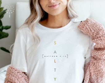 Salty Christian T-shirt, Christian Tshirt, Salty Tee, Christian Apparel, Religious Clothing, Christian Shirts, For Women & Men, Matthew 5:13
