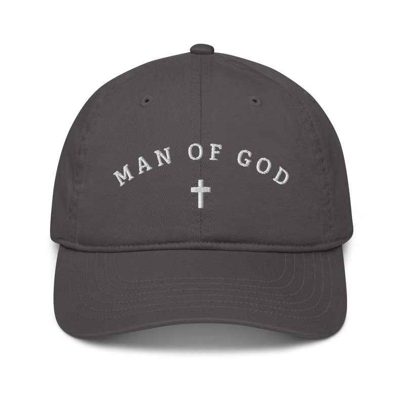 Organic cotton Man of God dad hat