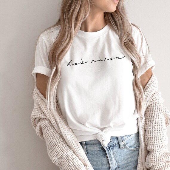 He has Risen Shirt| Easter Shirt| He is Risen Christian Easter Shirt | Bible Shirt | Christian Shirt | Church Shirt |Jesus Tee| Easter Shirt