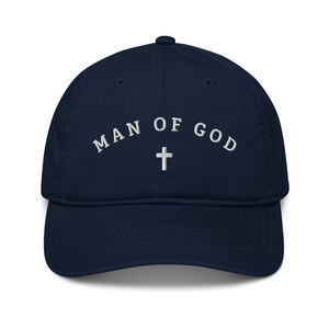 Organic cotton Man of God dad hat