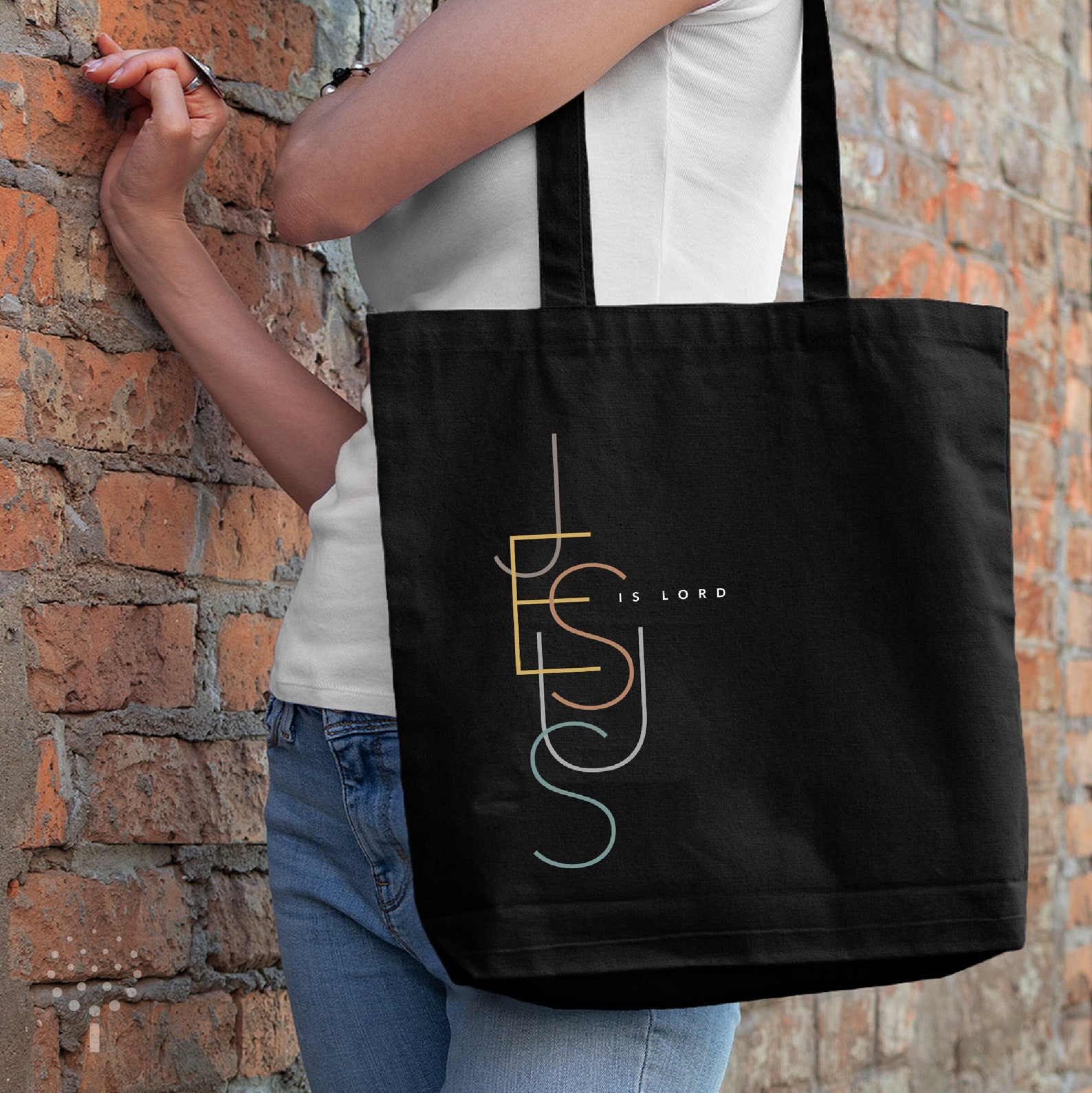 Scripture Bag Jesus is Lord Christian Tote Bags, Bible Scripture Tote Bag, Organic ...