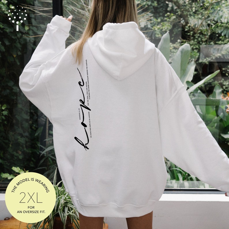 Hope Bible Verse Christian Hoodie, Hebrews 619 Hoodies, Hope Shirts, Christian Apparel