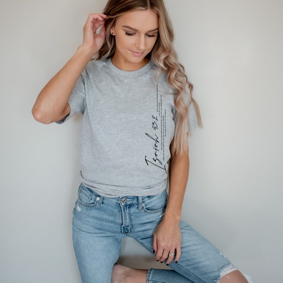 Isaiah 43:2 Bible Verse Cool Christian Shirts, Christian Apparel, Christian Clothing, Jesus Graphic Shirt, Scripture T-Shirts, Church Tees