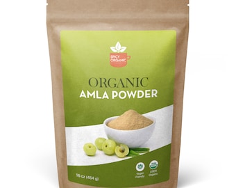 Organic Amla Powder - Boost Your Health with a Vitamin C-Packed Superfood - Perfect for Smoothies and Indian Cuisine