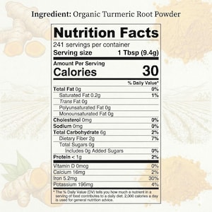 Organic Turmeric Powder from India | USDA Certified, Non-GMO | For Curries, Golden Milk Lattes & Rice | Resealable Kraft Pouch image 2