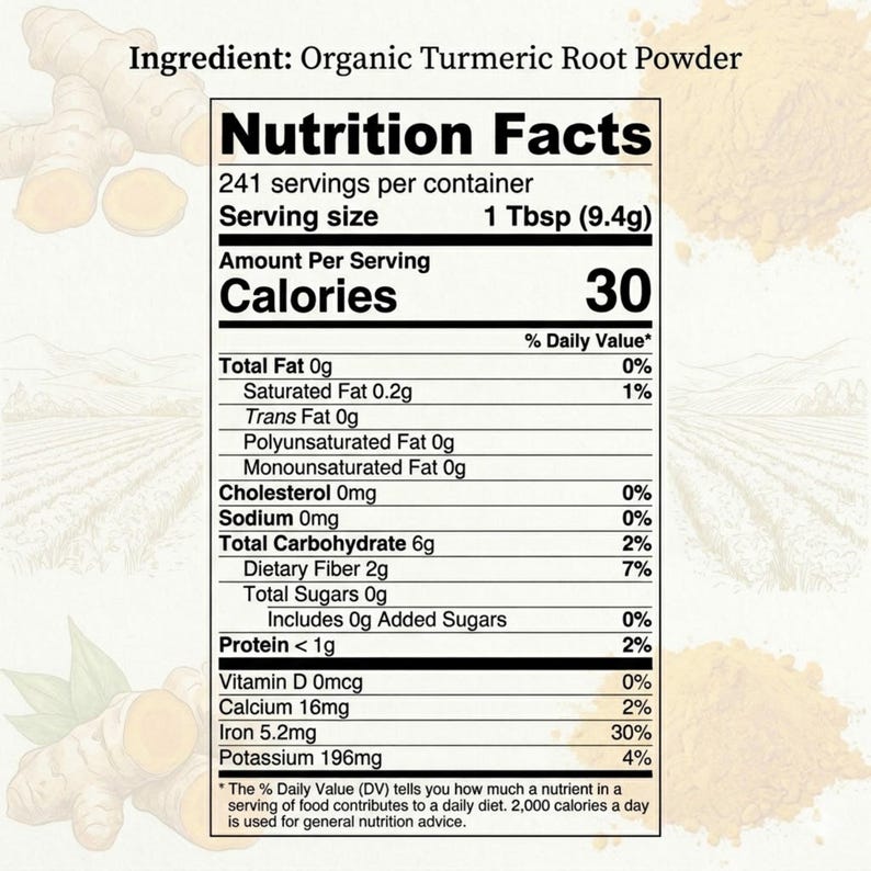 Organic Turmeric Powder from India | USDA Certified, Non-GMO | For Curries, Golden Milk Lattes & Rice | Resealable Kraft Pouch image 2