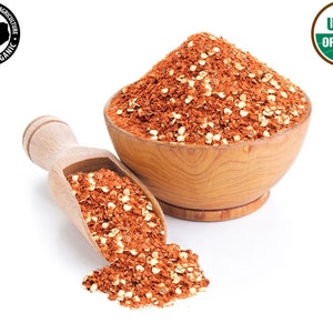 Organic Red Chili Flakes Add Fiery Flavor to Your Dishes and Elevate Your Cooking Perfect for Pizza, Pasta, Soups, and More afbeelding 3