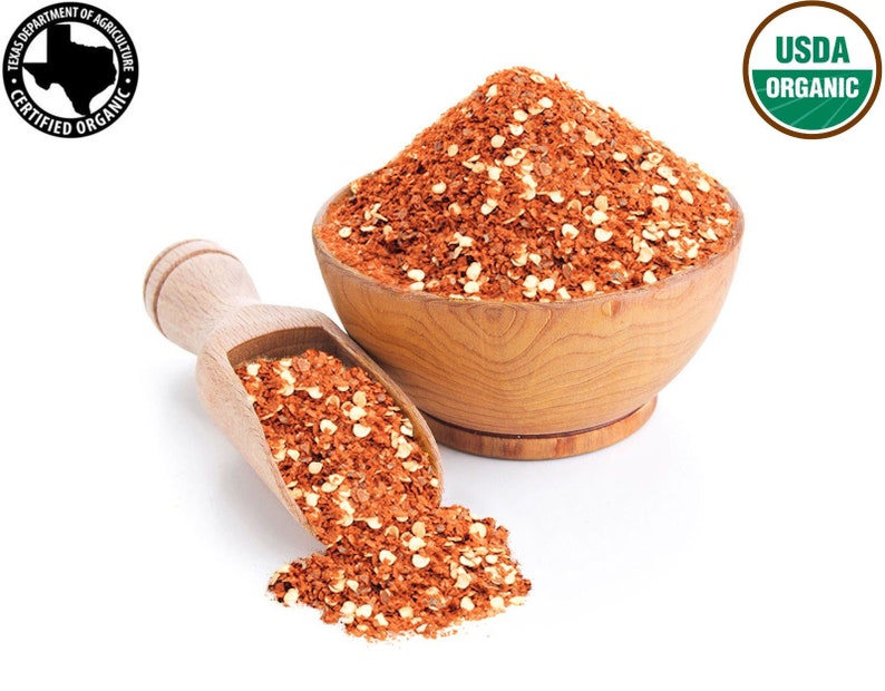 Organic Red Chili Flakes Add Fiery Flavor to Your Dishes and Elevate Your Cooking Perfect for Pizza, Pasta, Soups, and More afbeelding 3