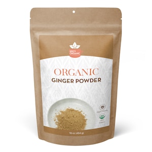 Organic Ginger Powder - Elevate Your Recipes with a Spicy and Flavorful Twist - Ideal for Curries, Baked Goods, and Beverages