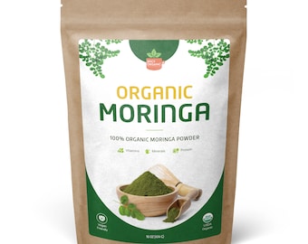 Organic Moringa Powder – USDA Organic - Nutrient-Packed Superfood - Perfect for Use in Smoothies, Oatmeal and Tea
