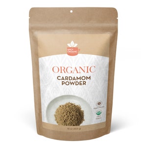Organic Cardamom Powder - Ideal for Adding a Unique Flavour to Your Culinary Creations - Perfect for Baking and Brewing