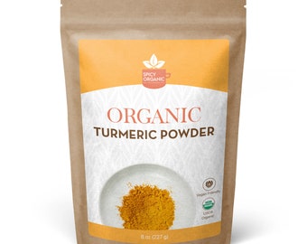 Organic Turmeric Powder - Add Vibrant Color and Earthy Flavor to Your Dishes - Ideal for Curry, Golden Milk, and Smoothies