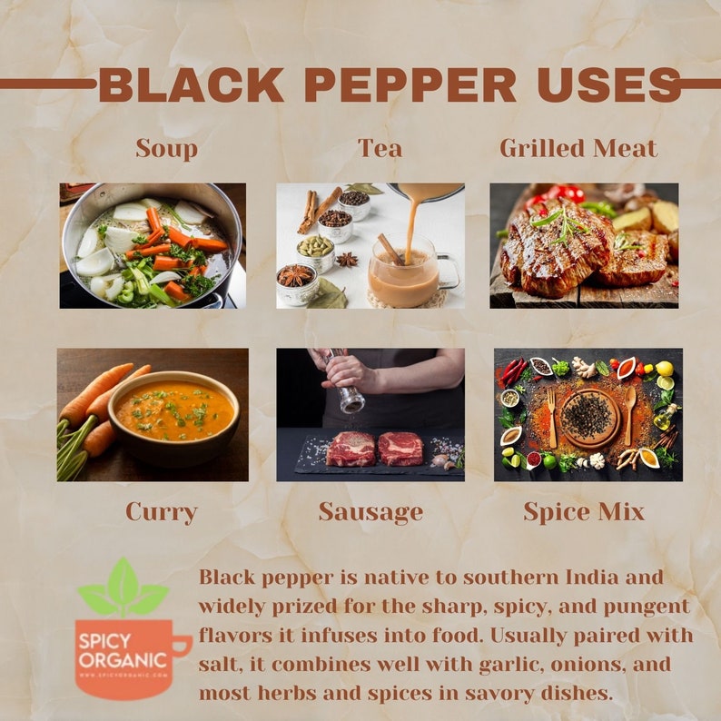 Organic Black Peppercorns - Elevate Your Dishes With a Burst of Flavor ...