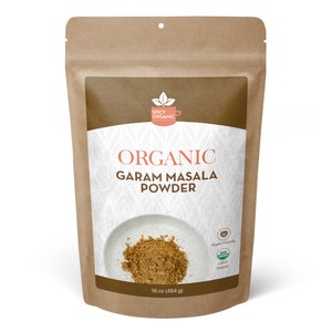 Organic Garam Masala - Aromatic Spice Blend for Authentic Indian Cuisine - Ideal for Curries, Vegetables, Meat, and Rice Dishes
