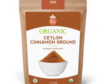 Organic Ceylon Cinnamon Powder – Finely Ground, True Cinnamon